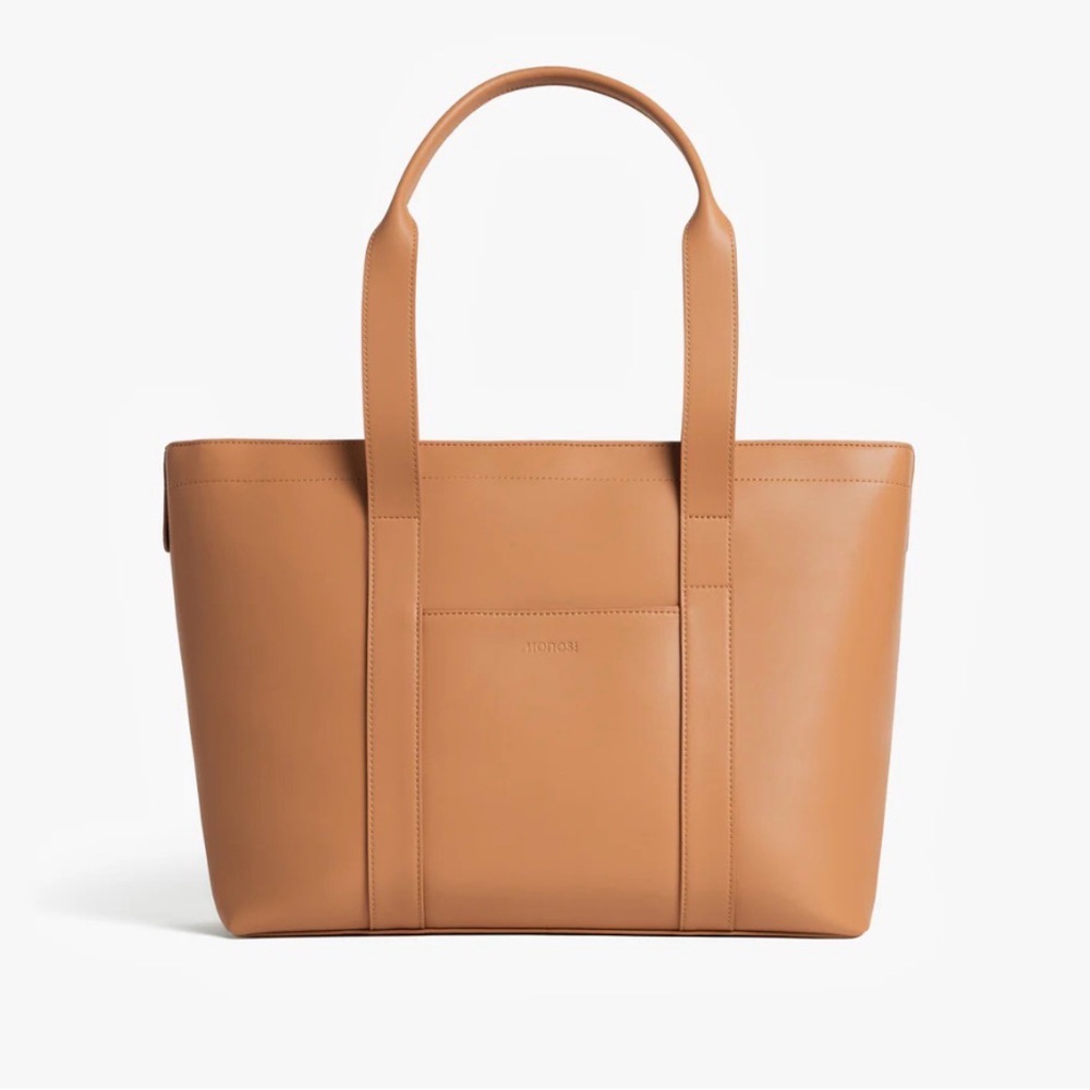 NWOT Monos Metro Tote, Saddle Tan